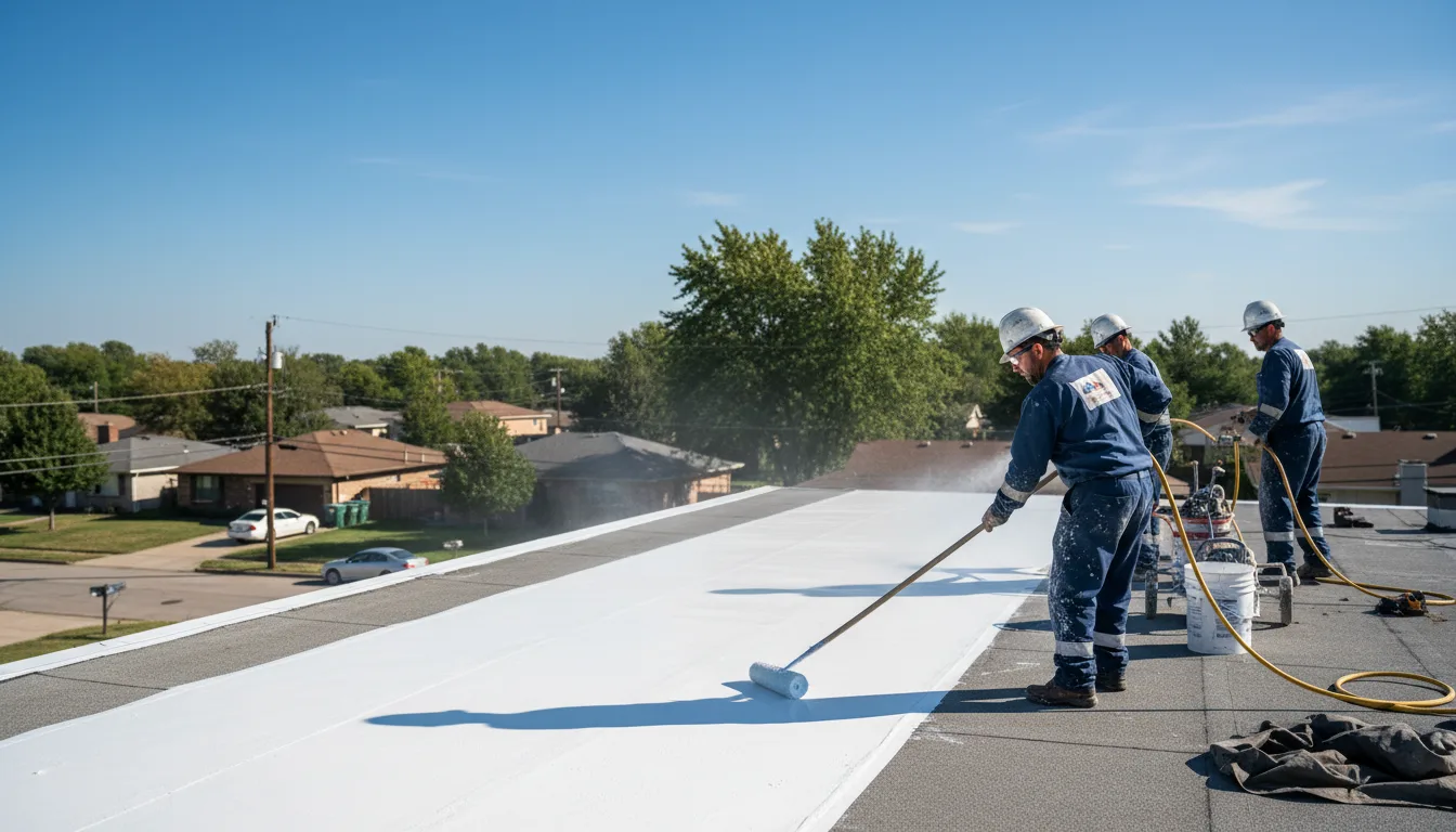 Commercial roof coating in Belsano, PA near me
